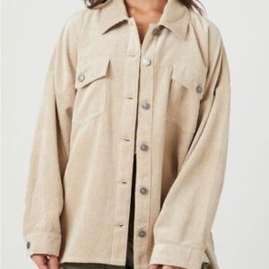 Corduroy Drop-Shoulder Shacket worn a few times. In good condition.